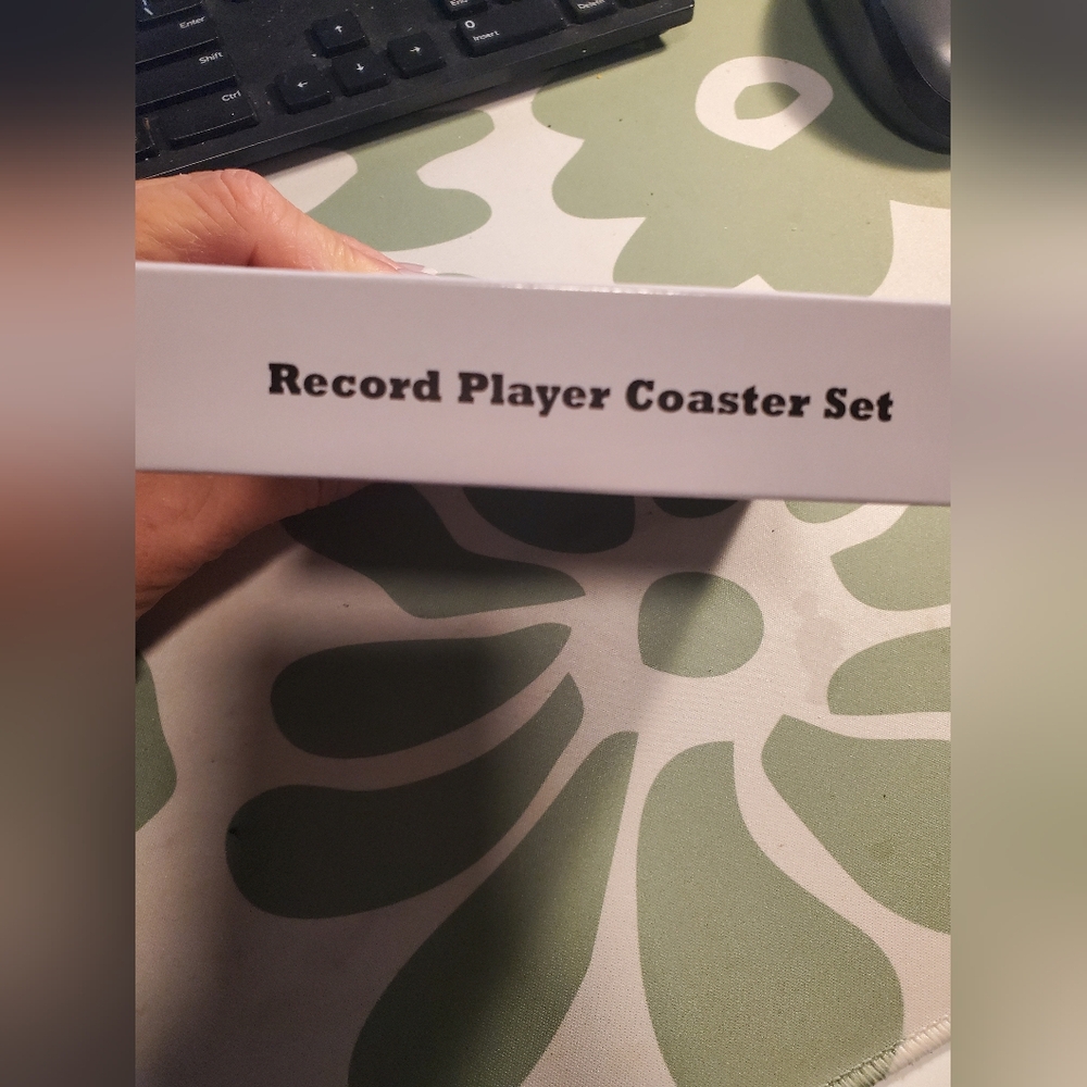 Record Player Coaster Set NWT - Picture 3 of 3